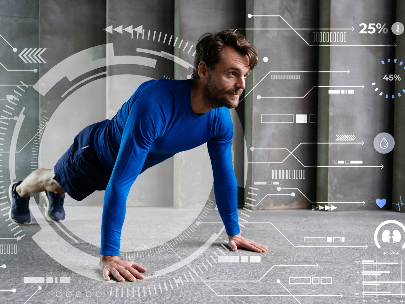Image article de blog - sportif qui s'entraîne avec rigueur et précision